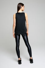 Luxx Tank Top With Black Mesh - Avenue Athletica