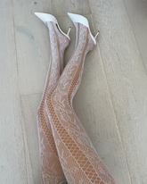 Noir Stem Venom Lace Tights