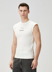 RIB TANK TOP WITH PATCH