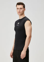 RIB TANK TOP WITH PATCH