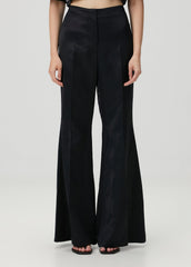 SHINY WOVEN PANT - BLACK