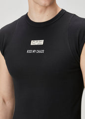 RIB TANK TOP WITH PATCH