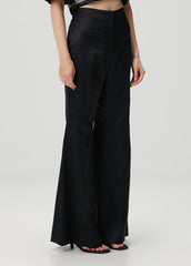 SHINY WOVEN PANT - BLACK