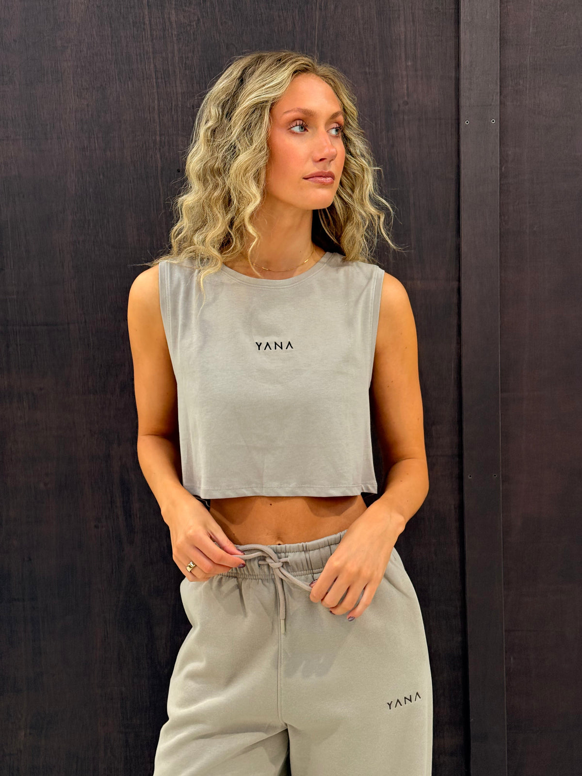 Truffle Cropped Vest
