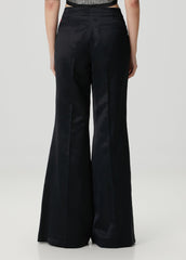 SHINY WOVEN PANT - BLACK