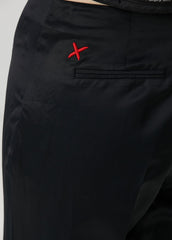 SHINY WOVEN PANT - BLACK