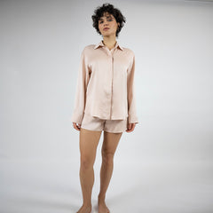 Silk Dreamscape Shorts Transcendent Pink