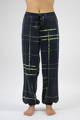 Silk Dreamscape Pants Black Check