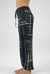 Silk Dreamscape Pants Black Check