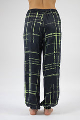Silk Dreamscape Pants Black Check