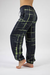 Silk Dreamscape Pants Black Check