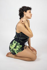 Silk Dreamscape Camisole Black Check