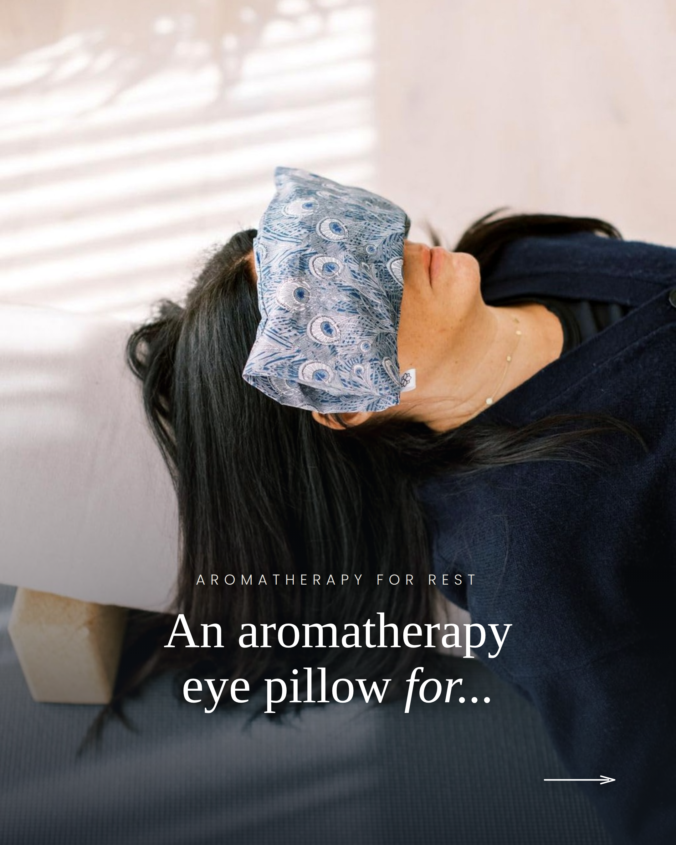 Aromatherapy Liberty Print Eye Pillow - Hera Blue