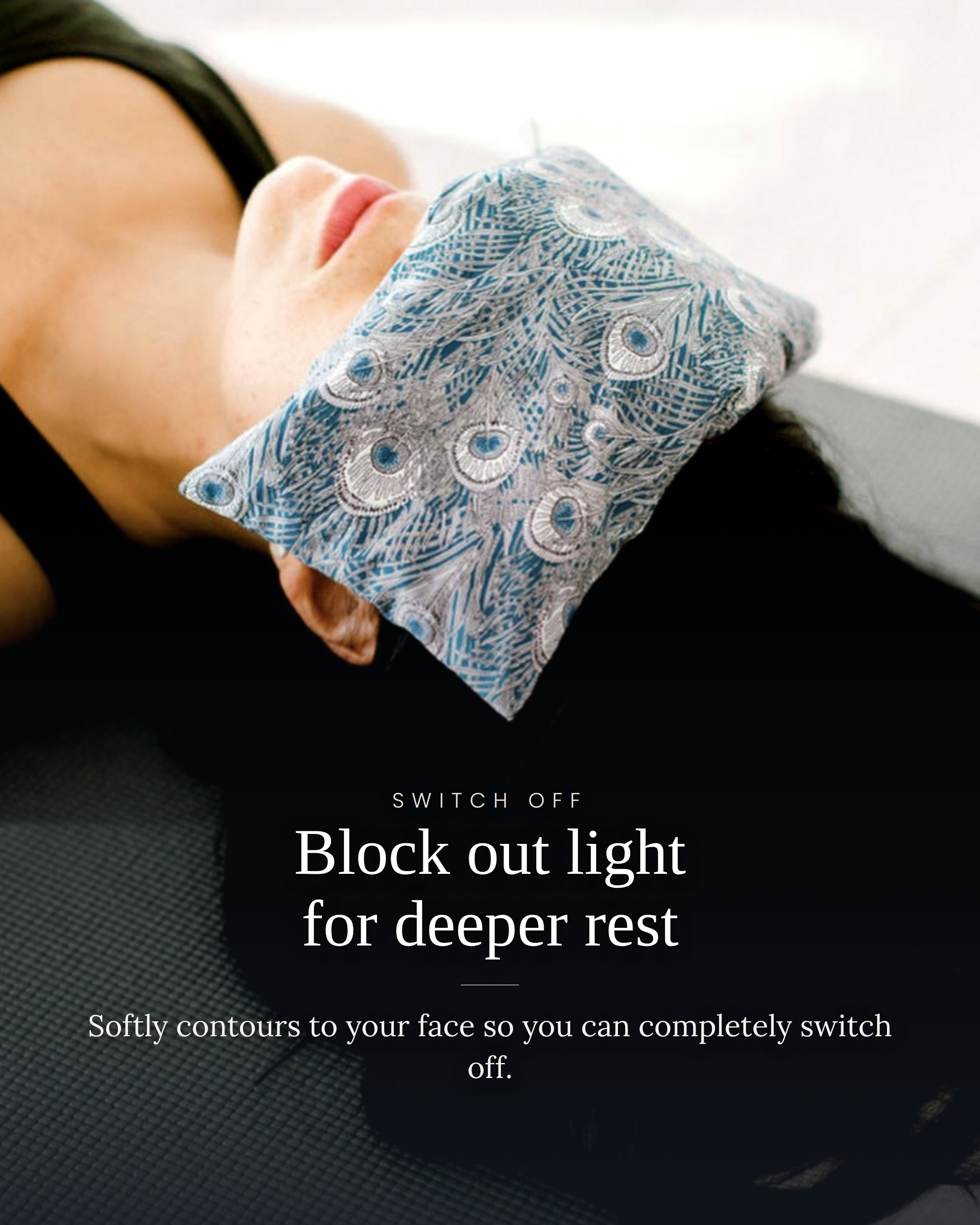 Aromatherapy Liberty Print Eye Pillow - Hera Blue