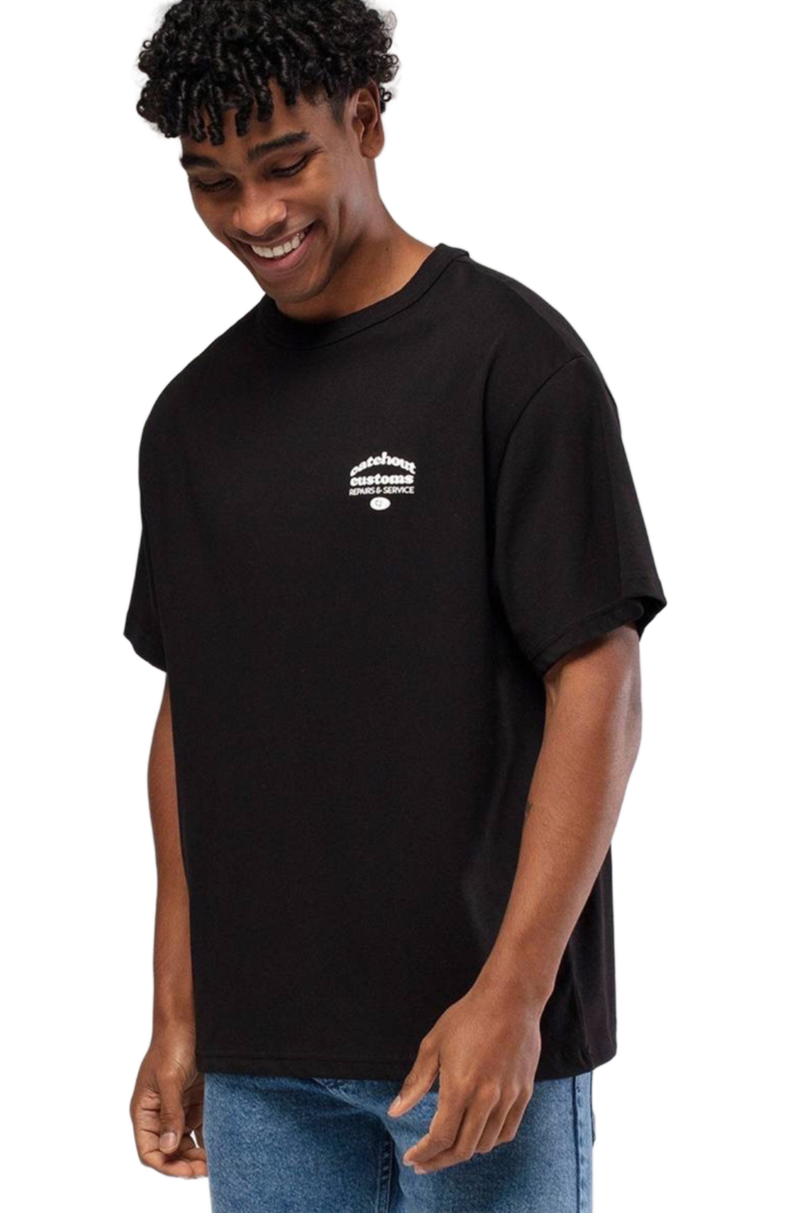 Cotton Butterfly Tshirt - Black