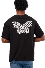 Cotton Butterfly Tshirt - Black