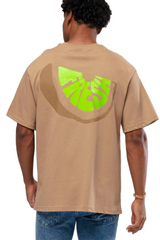 Beige Basic Tshirt - Lime