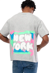 Cotton New York Tshirt - Grey