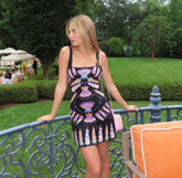 Oceanus X Zandra Rhodes Dreamy Dress Black