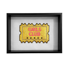 Girls Club Embroidered Artwork