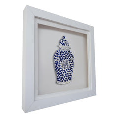 Ginger Jars Set of 4 Embroidered Artwork