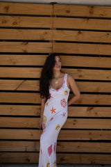 New York Bold Strapped Maxi Dress Multi Colour