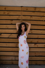 New York Bold Strapped Maxi Dress Multi Colour