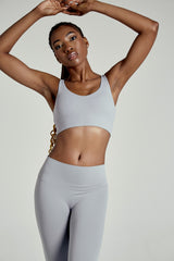 Core Bra Stone Grey - Avenue Athletica