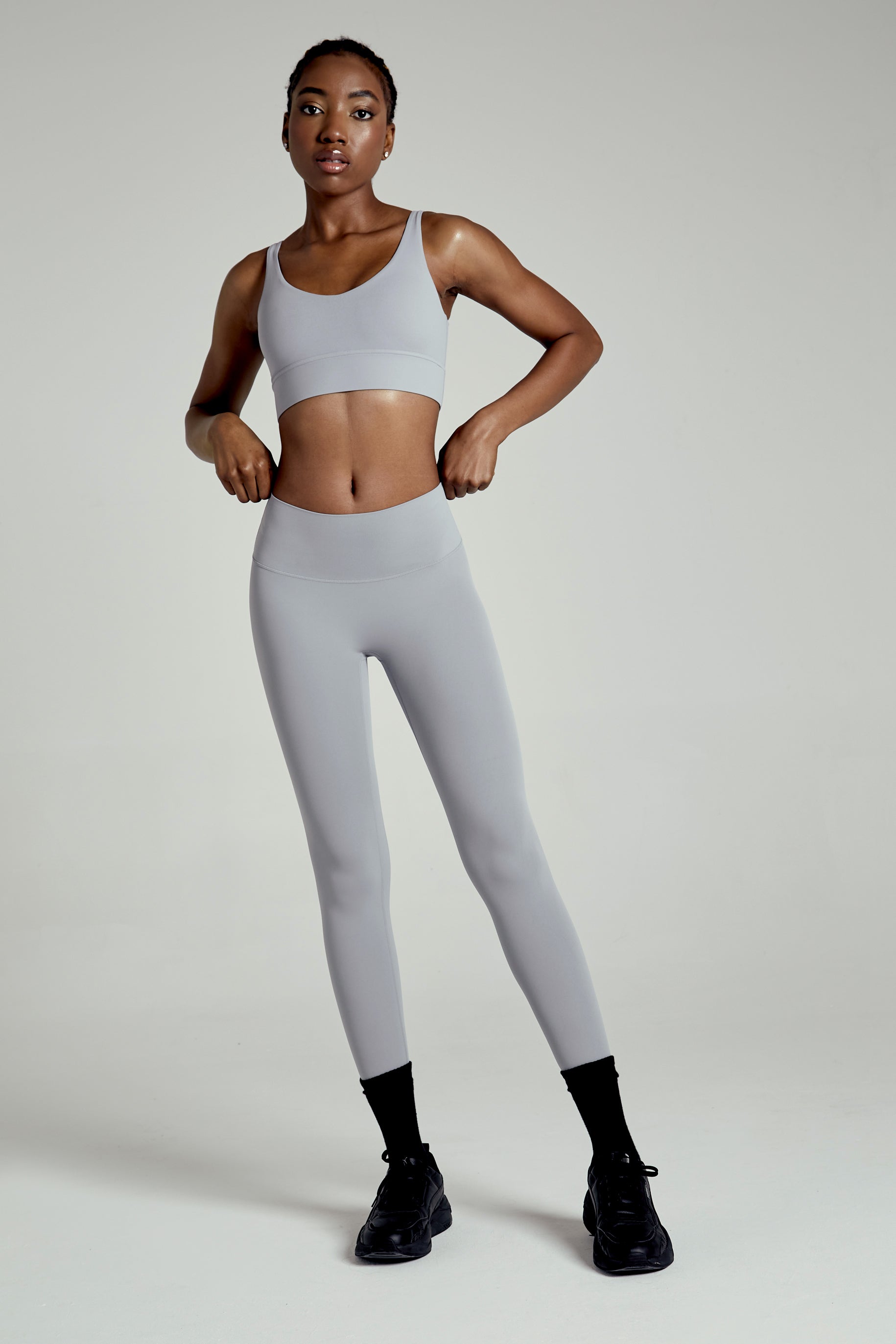 Core Bra Stone Grey - Avenue Athletica
