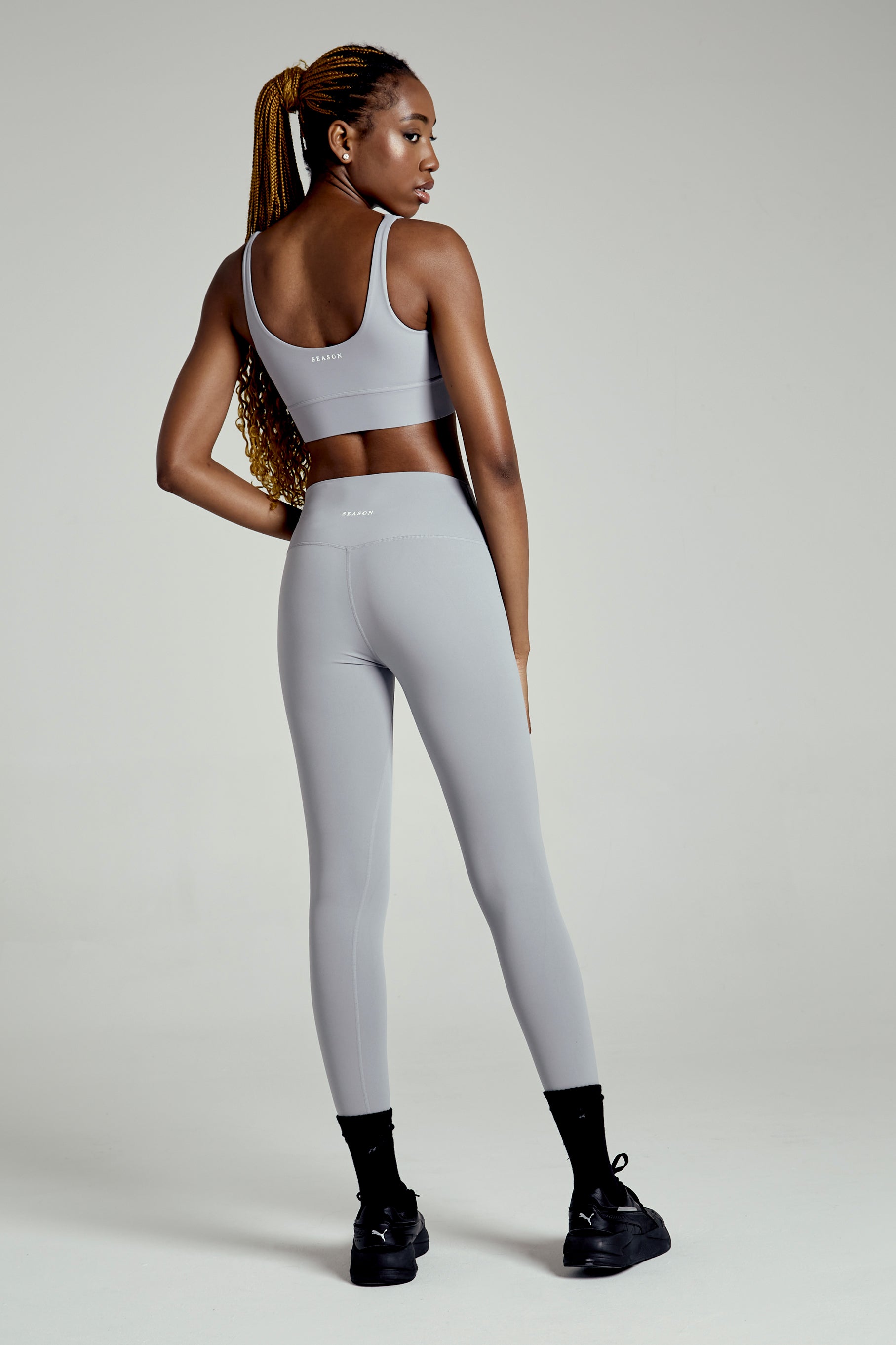 Core Bra Stone Grey - Avenue Athletica