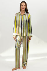 Art Stripes Silk Pants