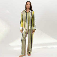 Art Stripes Silk Shirt