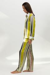 Art Stripes Silk Shirt