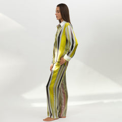 Art Stripes Silk Shirt