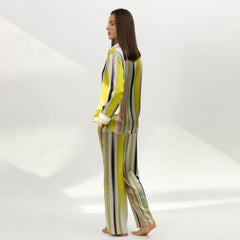 Art Stripes Silk Shirt