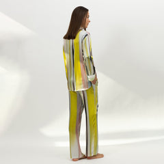 Art Stripes Silk Shirt