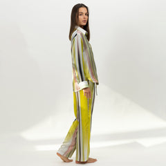 Art Stripes Silk Shirt