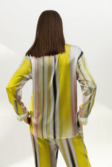 Art Stripes Silk Shirt