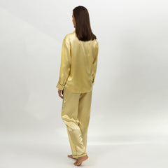 The Lady Silk Pants Panna Cotta