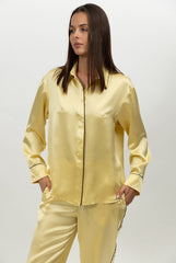 The Lady Silk Shirt Panna Cotta