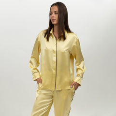 The Lady Silk Shirt Panna Cotta