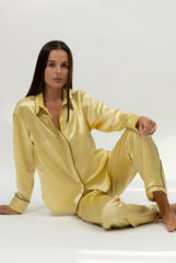 The Lady Silk Shirt Panna Cotta