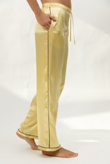The Lady Silk Pants Panna Cotta