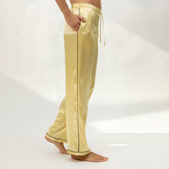 The Lady Silk Pants Panna Cotta