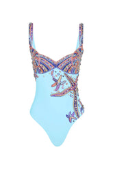 Selene Sea Shell Swimsuit - Blue
