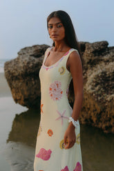 New York Bold Strapped Maxi Dress