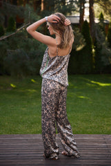 Silk Camisole Animal Print