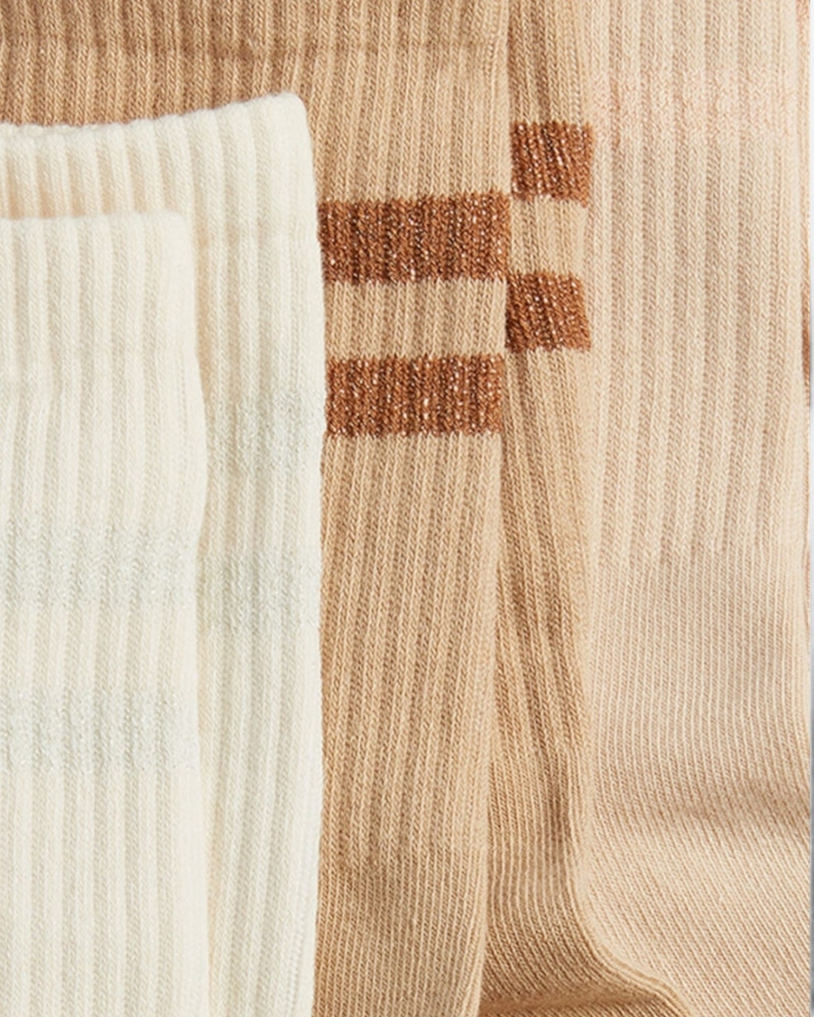 Varsity Pilates Yoga Grip Socks - 3 Pack Iced Coffee