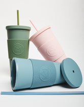 Double Walled Straw Cup 22oz