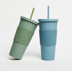Double Walled Straw Cup 22oz